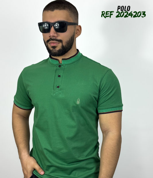 Polos Cuello Mao Tejidos en Jacquard – Estilo y Exclusividad