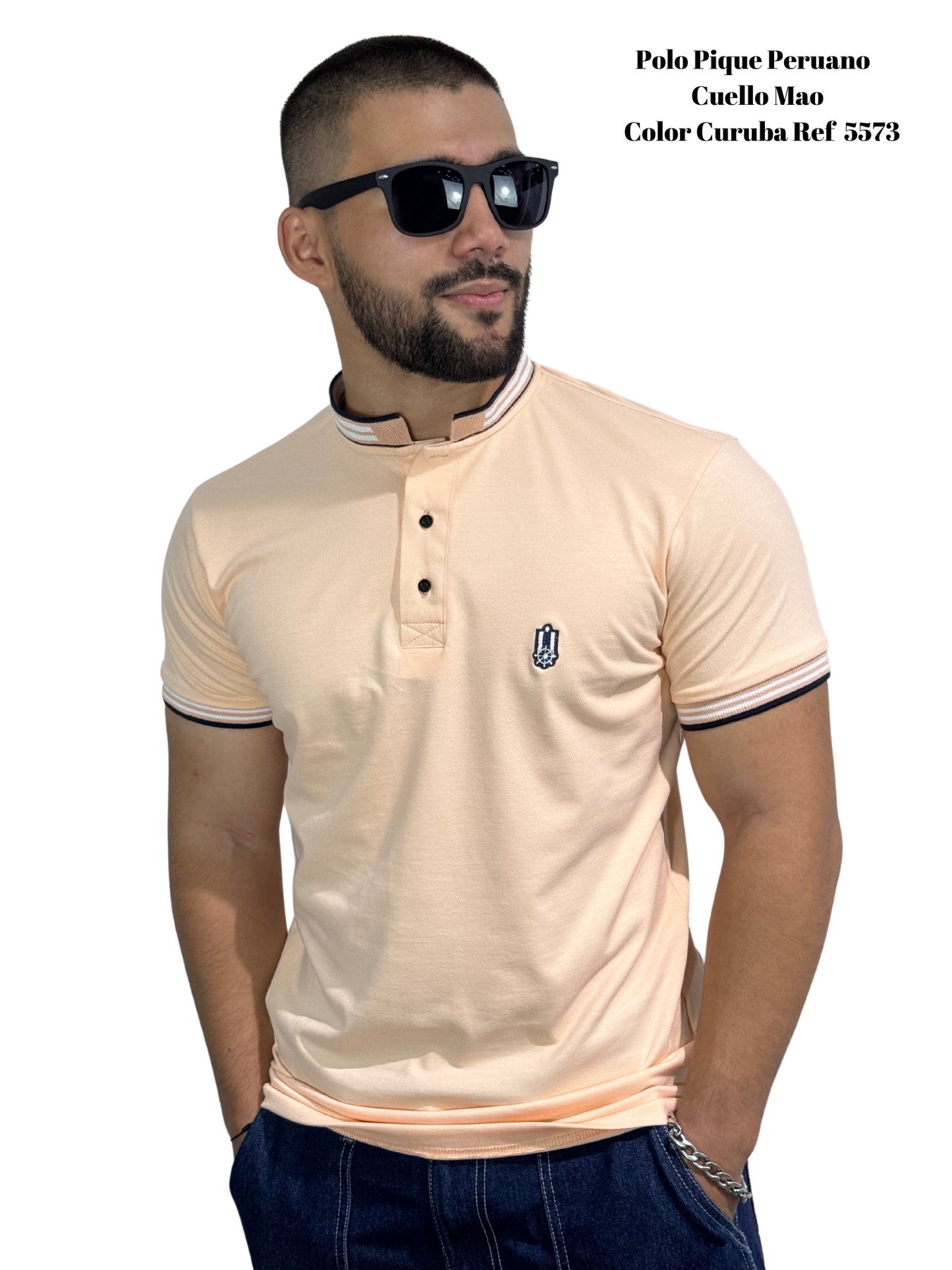 Polos Cuello Mao Tejidos en Jacquard – Estilo y Exclusividad